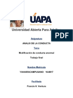 Trabajo Final de de Terapia Del Aprendizaje