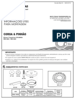 Coroa e Pinhão Eixoa Teaseiro Scania RB 660 RB 662