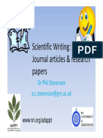 Writing Scientific Papers