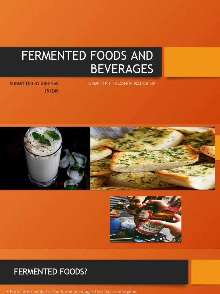 Overview of Fermented Foods and Beverages | PDF | Fermentation In Food ...