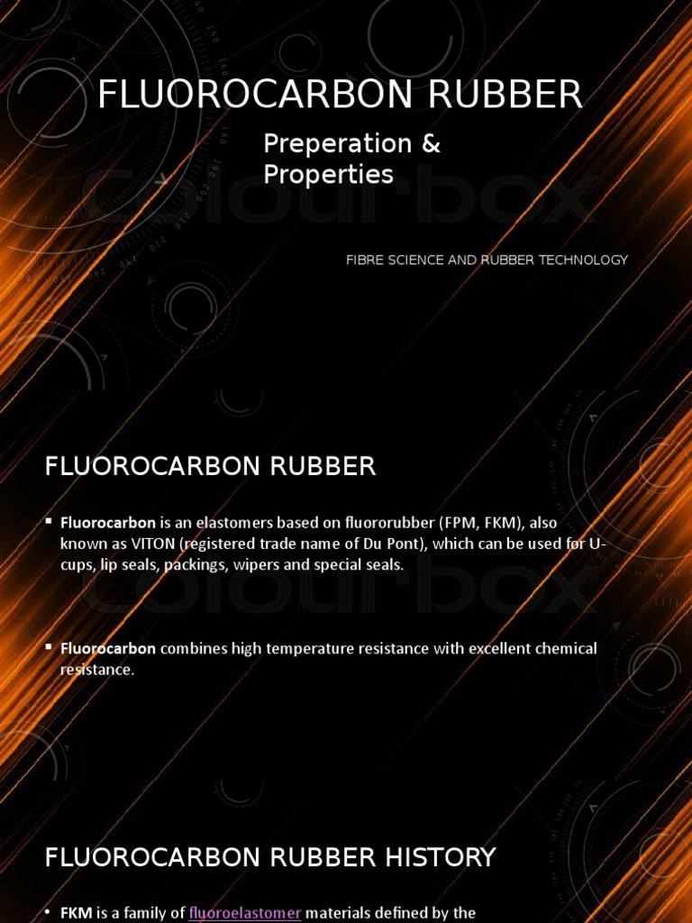Fluorocarbon Rubber Preperation & Properties PDF Copolymer