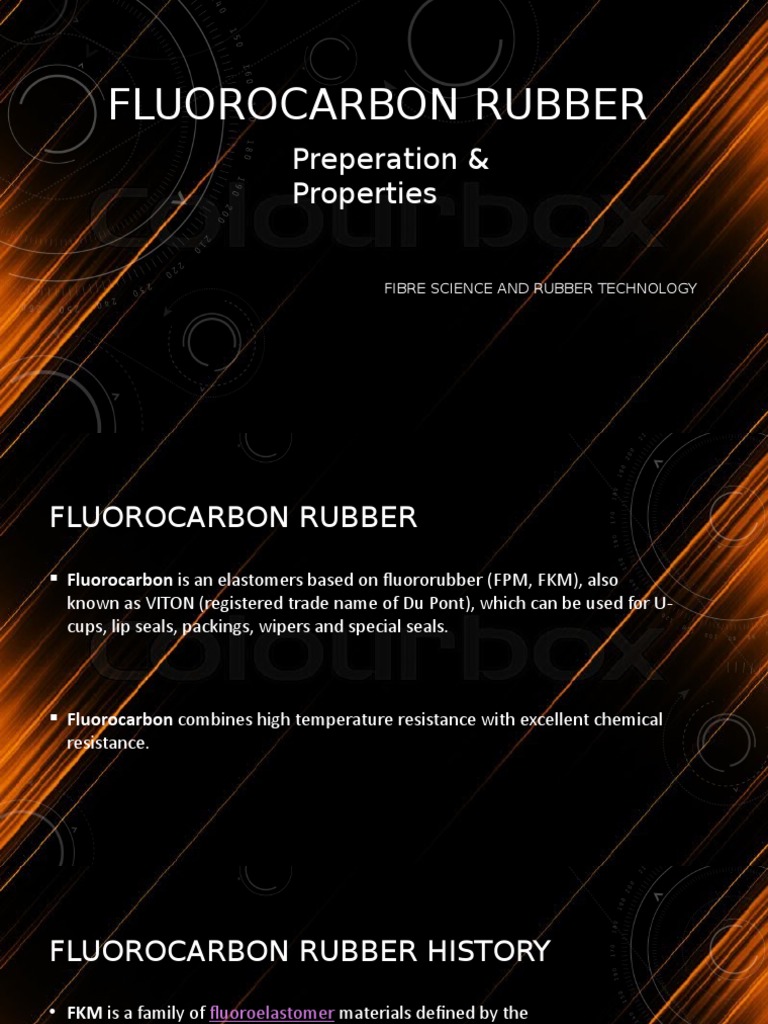 Fluorocarbon Rubber: Preperation & Properties, PDF, Copolymer