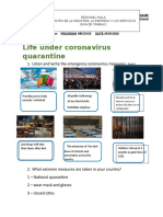 Life Under Coronavirus Quarantine