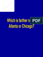 Which city is farther north: Atlanta or Chicago