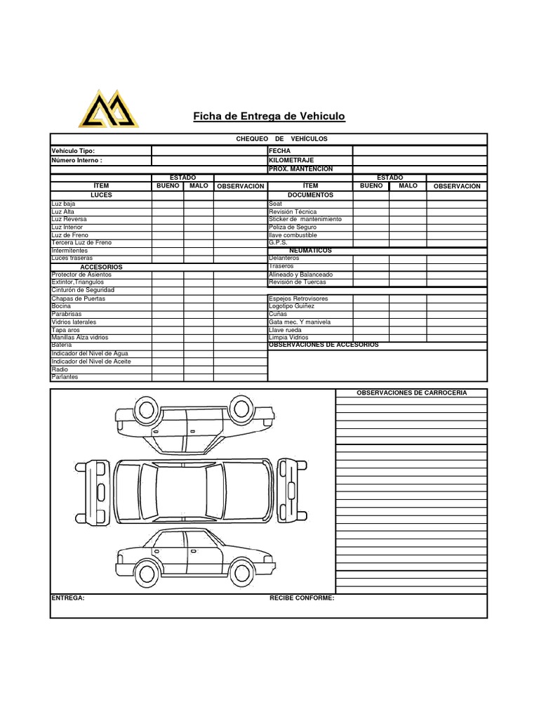 Checklist de Inspección Vehicular | PDF