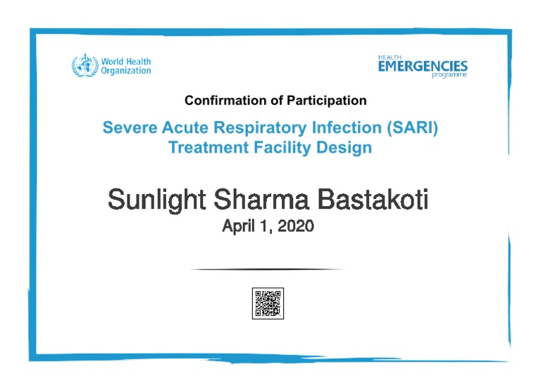 Sunlight Sharma Bastakoti: Severe Acute Respiratory Infection (SARI ...