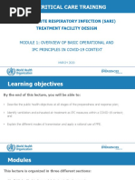 Sari Critical Care Training: Severe Acute Respiratory Infection (Sari) Treatment Facility Design