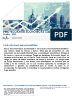 Informe Anual de Proyecciones Económicas Colombia - 2019