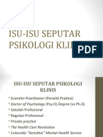 1c. Dasar-Dasar Psi Klinis (Isu Seputar Psikologi Klinis)