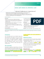 Abdominal incisions and sutures in obstetrics and gynaecology