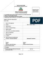 Bio-Data Form 08 - 2019 PDF
