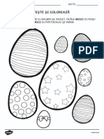 T T 10758 Easter Egg Read and Colour Activity Sheet Romanian