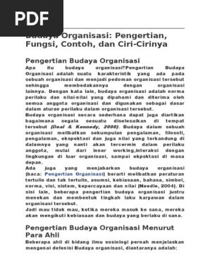 Konsep Budaya Organisasi Fix Docx