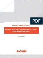 Configuration Guide: Radwin 2000 Plus Family Point To Point Broadband Wireless