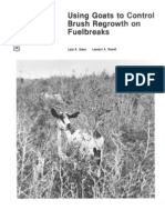 Using Goats To Control Brush Regrowth On Fuelbreaks