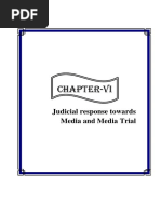 Chapter-Vi: Judicial Response Towards Media and Media Trial