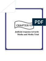 Chapter-Vi: Judicial Response Towards Media and Media Trial