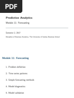 Predictive Analytics: Module 11: Forecasting