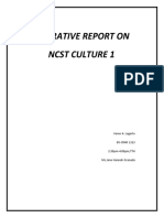 Narrative Report On NCST Culture