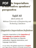 Linguistics Imperialism