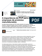 A importância do PCP para as empresas d...tigos - Negócios - Administradores