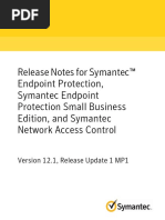 Release Notes For Symantec™ Endpoint Protection, Symantec Endpoint Protection Small Business Edition, and Symantec Network Access Control