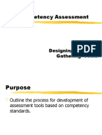 Plan Competency Assessment: Designing Evidence Gathering Tools