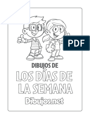 Dibujos de Los Dias de La Semana para Colorear PDF | PDF