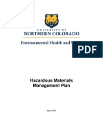 Hazardous Materials Management Plan 2016