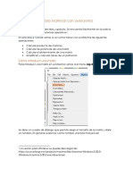 Tutorial para Potencia de Matrices en Wxmaxima 1.0