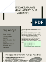 Sistem Pertidaksamaan Linear-Kuadrat Dua Variabel