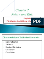 Portfolio Theory and The Capital Asset Pricing Model (CAPM) : Chapter 2 - Return & Risk (CAPM)