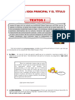 Estructura Interna de Un Texto para Cuarto de Secundaria