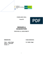 Merger & Acquisition: PGDM (2019-2021) Term III