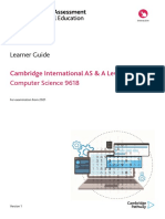 Learner Guide: Cambridge International AS & A Level Computer Science 9618