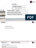 Course Code: CS 283 Course Title: Computer Architecture: Class Day: Friday Timing: 12:00 To 1:30