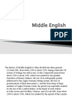 Middle English - Lecture 1