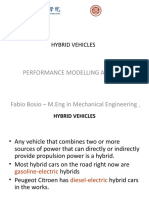 Hybrid Vehicles Performance Modelling and CFD