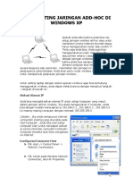 Cara Setting Jaringan Add-Hoc Di Windows XP