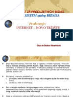 INFOsistem Malog Biznisa - Internet Tržište