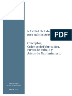 Manual SAP de Producción para Administrativos de Taller Conceptos OF y Avisos Abril 2017