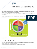 A Low Carb Diet Meal Plan and Menu That Can Save Your Life