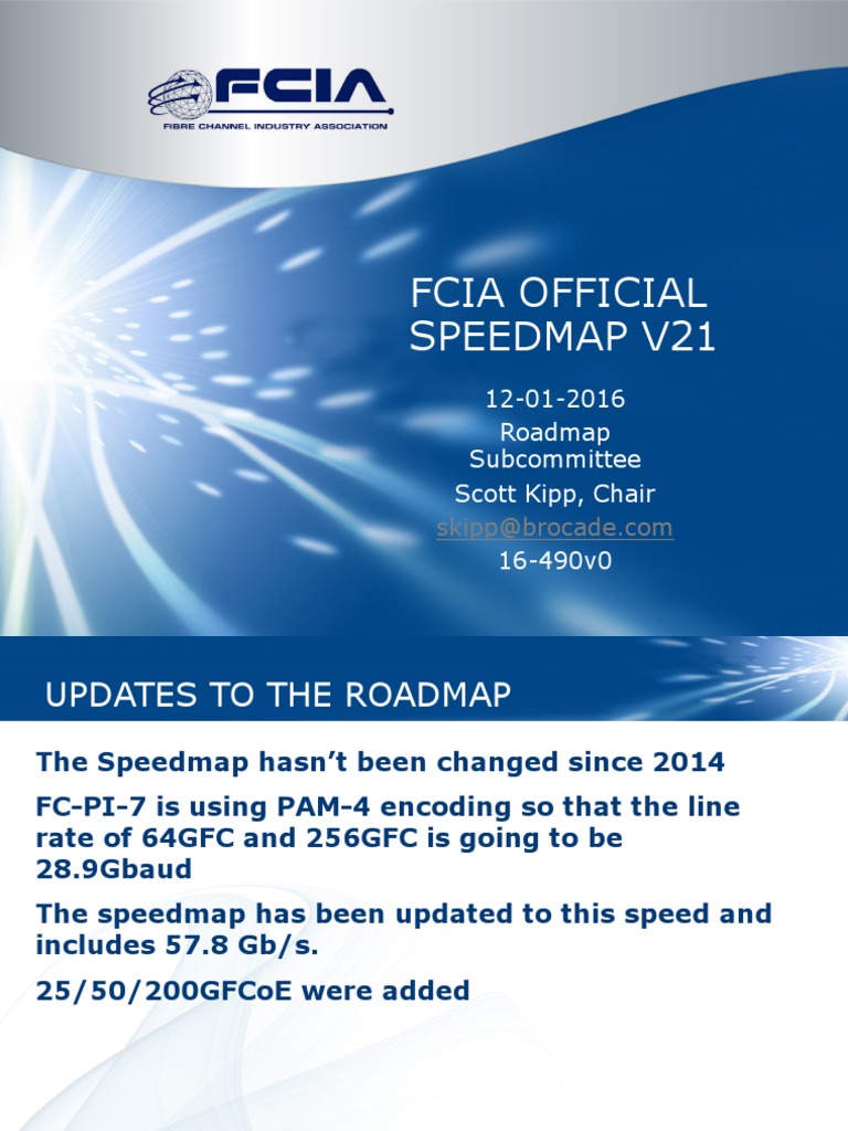 Fibre Channel Speedmap Update | PDF | Physical Layer Protocols ...