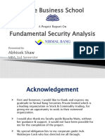 Fundamental Security Analysis