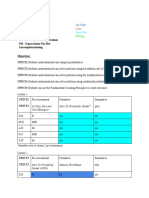 Analysis of Student Learning