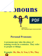 Pronouns: Adapted From