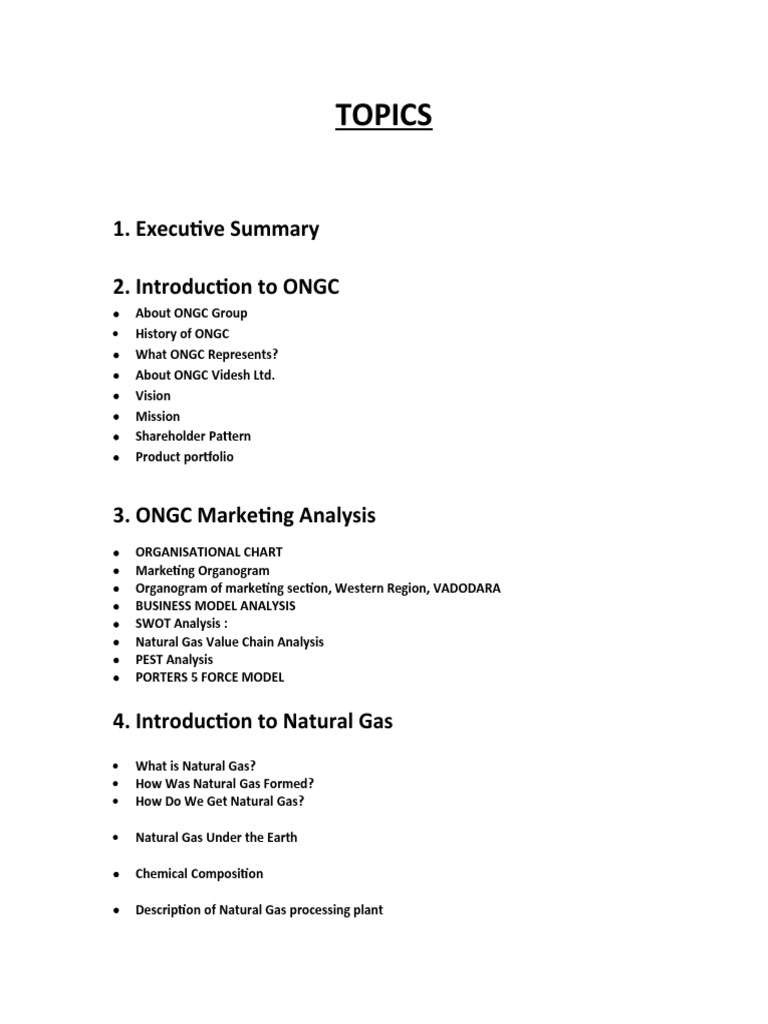 ONGC Organizational Structure Overview | PDF