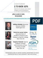 Getting To Know ASPA April 24 Flyer