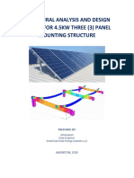 Structural Analysis and Design Report For 4.5KW 3 Panel Mounting Structure-1