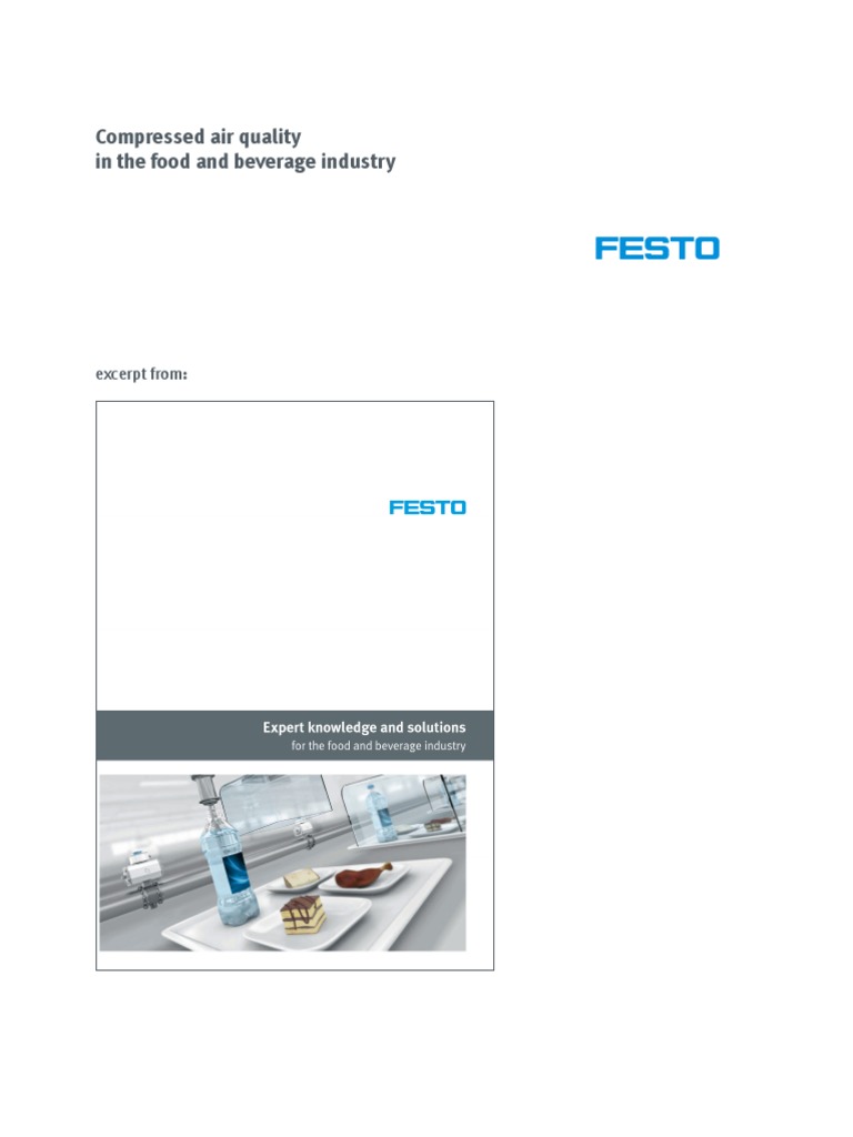 Compressed Air Quality in Food Industry | PDF | Filtration | Foods